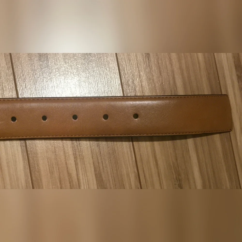NWT Alfani Men's Tan Faux Leather Belt